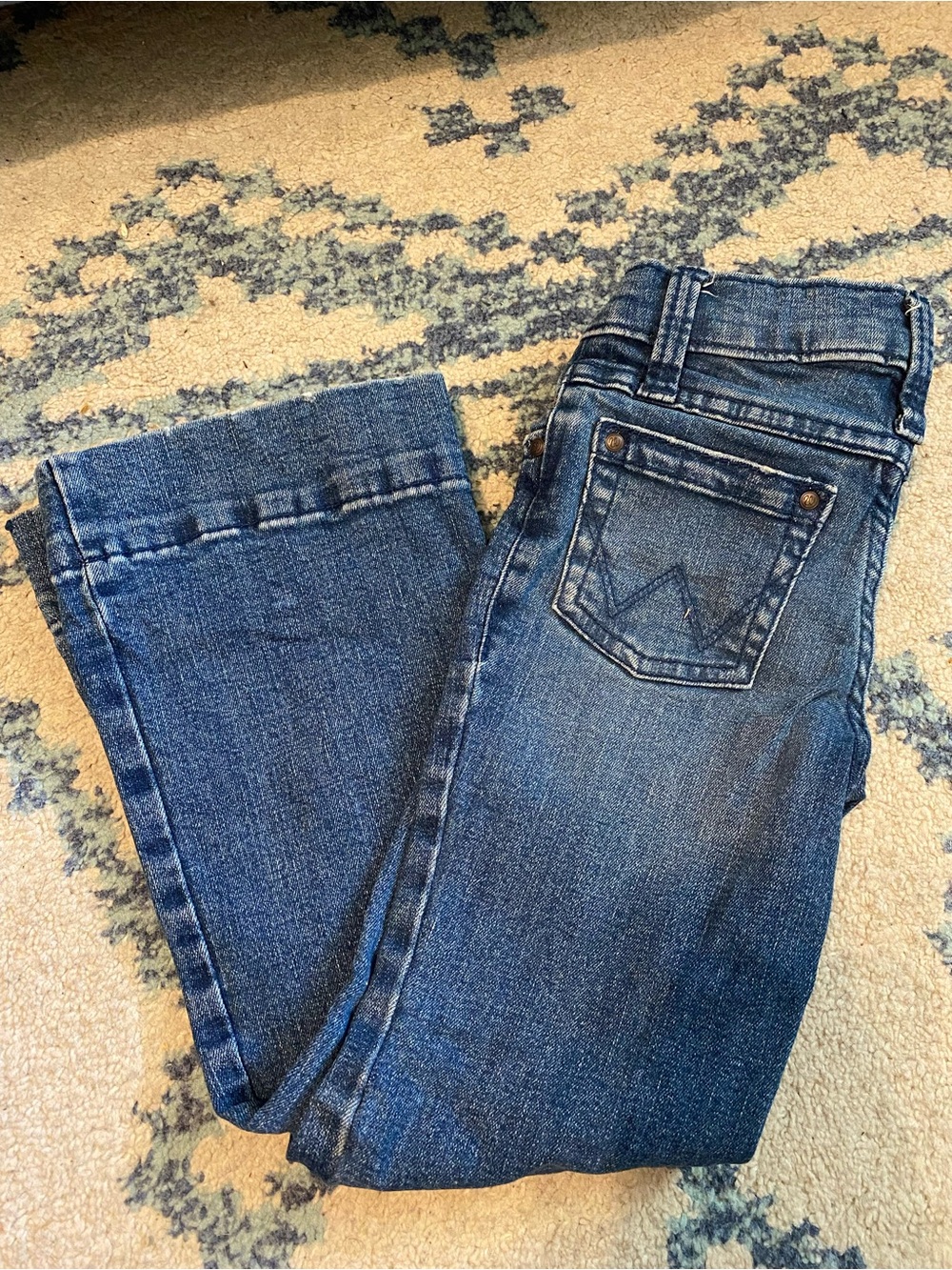 Wrangler Girls Blue Straight-Leg Jeans